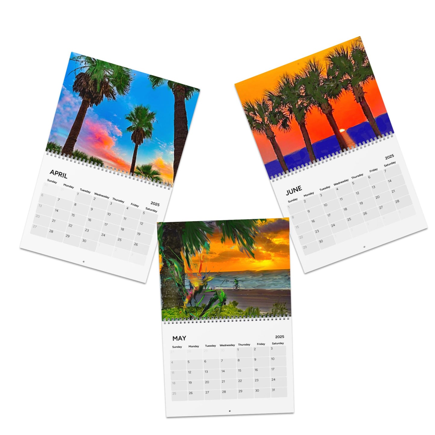 Good Morning Galveston! a full color photography calendar by The Back Lot featuring the photography  of Terry Bridgwater.